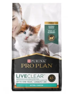 Purina Pro Plan LiveClear Dry Cat Food for Kittens Chicken & Rice Formula