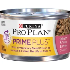 Purina Pro Plan Prime Plus 7+ Salmon & Tuna Entree Classic Canned Cat Food