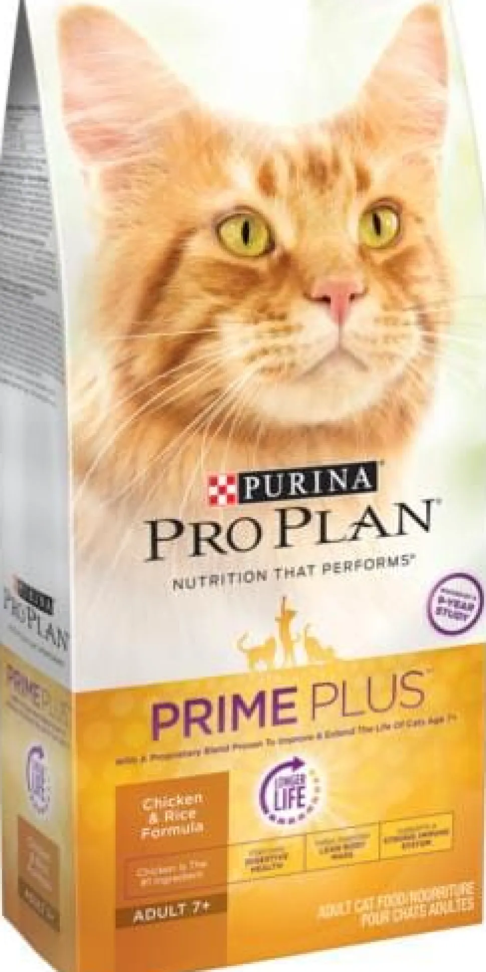 Purina Pro Plan Prime Plus Chicken & Rice Formula Senior Dry Cat Food
