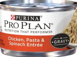 Purina Pro Plan Savor Adult Chicken, Pasta & Spinach Entree in Gravy Canned Cat Food