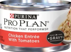 Purina Pro Plan Savor Adult Chicken Entree with Tomatoes Braised in Gravy Canned Cat Food