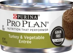 Purina Pro Plan Savor Adult Grain Free Turkey and Vegetable Entree Classic Canned Cat Food