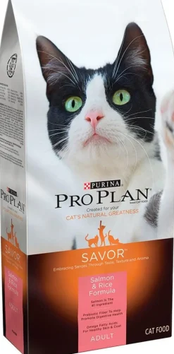 Purina Pro Plan Savor Adult Salmon & Rice Formula Dry Cat Food
