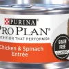 Purina Pro Plan Savor Chicken and Spinach Entrée Canned Cat Food - 3 Oz - Case of 24