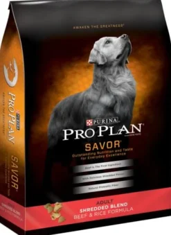 Purina Pro Plan Savor Shredded Blend Beef & Rice Formula Adult Dry Dog Food