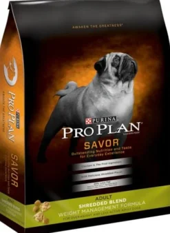 Purina Pro Plan Shredded Blend Chicken & Rice Formula With Probiotics Weight Management Dry Dog Food