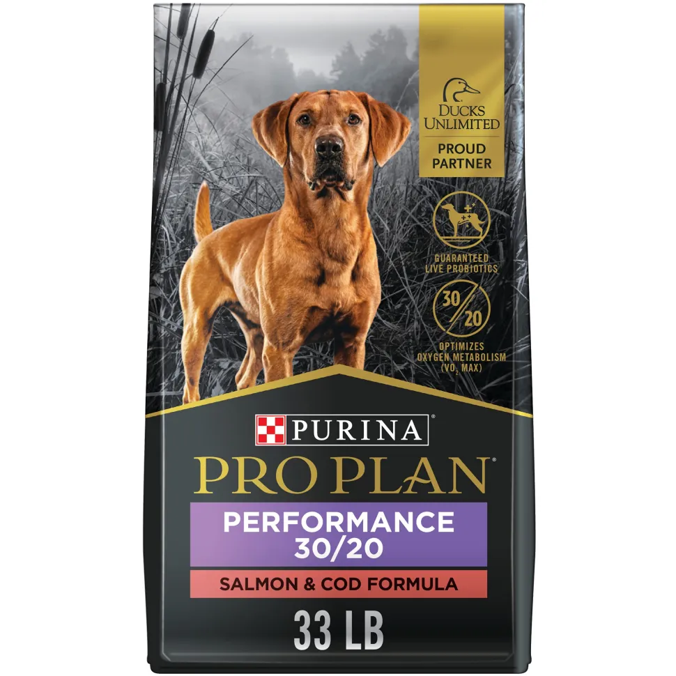 Purina Pro Plan Sport Performance 30/20 Salmon and Cod Dry Dog Food - 33 Lbs