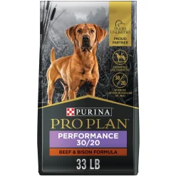 Purina Pro Plan Sport Performance 30/20 Beef and Bison Dry Dog Food - 33 Lbs