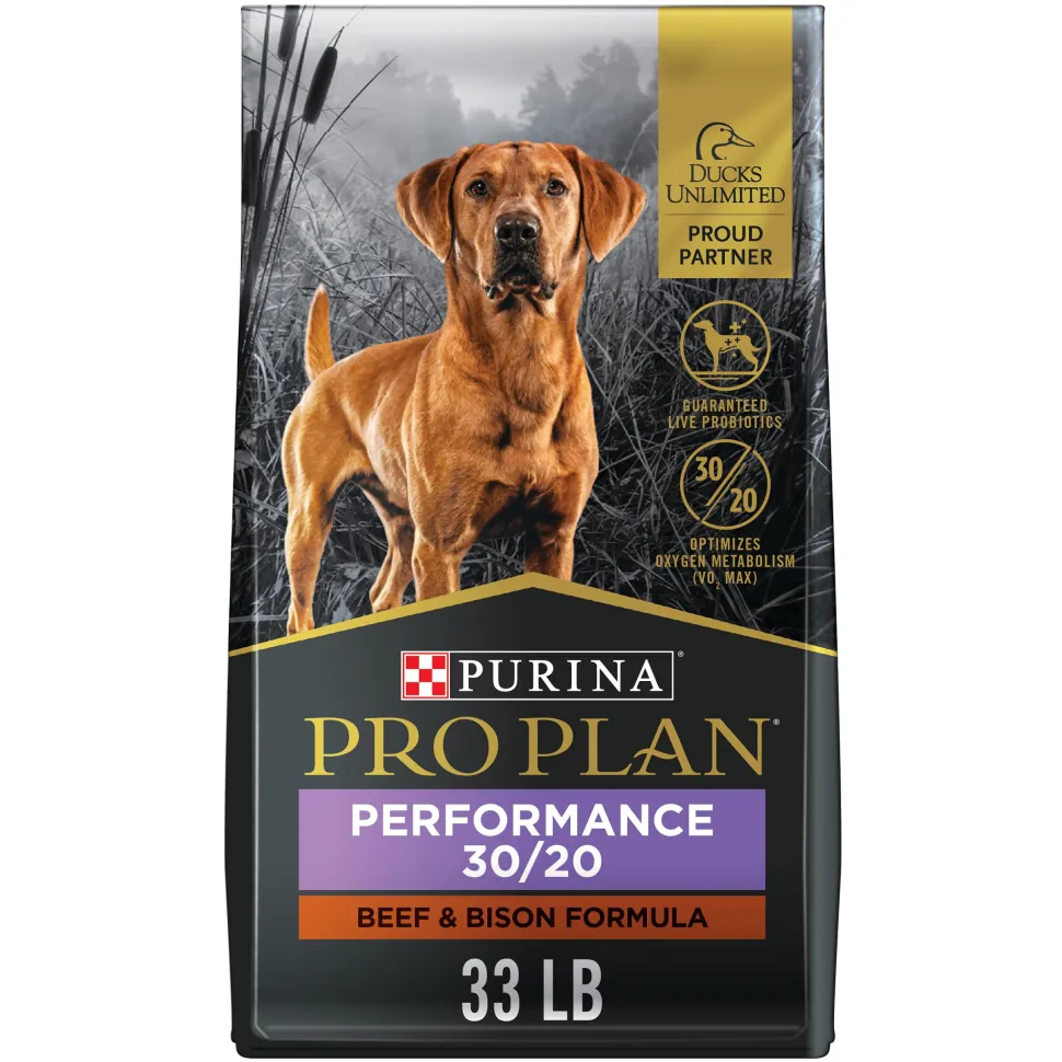 Purina Pro Plan Sport Performance 30/20 Beef and Bison Dry Dog Food - 33 Lbs
