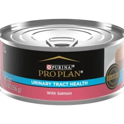 Purina Pro Plan Urinary Tract Health Classic Salmon Pate Entrée Canned Cat Food - 5.5 Oz - Case of 24