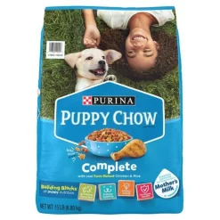 Purina Puppy Chow Complete High-Protein Chicken and Rice Puppy Dry Dog Food - 15 Lbs