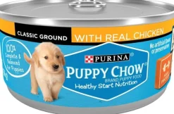Purina Puppy Chow High-Protein Classic Ground Chicken Pate Puppy Canned Dog Food - 5.5 Oz - Case of 24