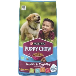 Purina Puppy Chow Tender and Crunchy High-Protein Beef and Rice Formula Puppy Dry Dog Food - 30 Lbs