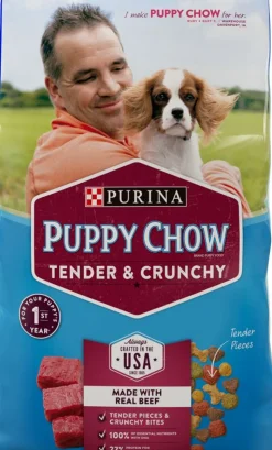 Purina Puppy Chow Tender and Crunchy Beef Recipe Dry Dog Food