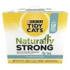 Purina Tidy Cats Naturally Strong All-Natural Scooping Unscented with Odor Absorbing Charcoal Clay Multi-Cat Litter - 35 Lbs