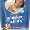 Purina Whisker Licken's Crunchy and Yummy Chicken and Seafood Crunchy Dog Treats - 6.5 Oz - Case of 7