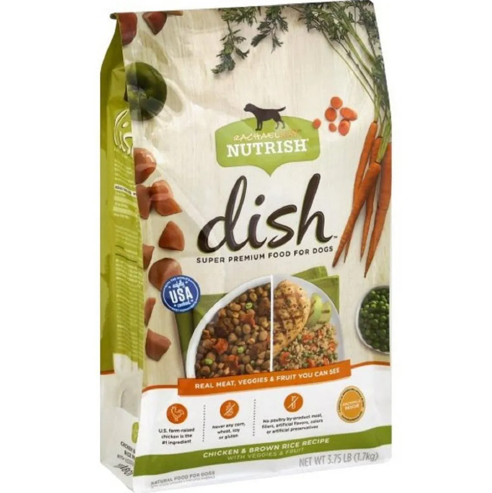 Rachael Ray Nutrish Dish Chicken and Brown Rice Recipe with Veggies and Fruits Dry Cat Food - 3.75 Lbs