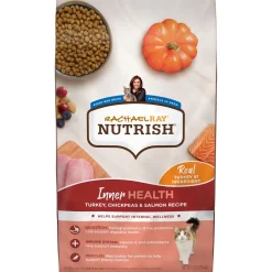 Rachael Ray Nutrish Inner Health Turkey and Salmon with Chickpeas Recipe Dry Cat Food - 3 Lbs