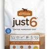 Rachael Ray Nutrish Just 6 Limited Ingredient Diet Lamb Meal & Brown Rice Recipe Dry Dog Food