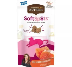 Rachael Ray Nutrish Soft Spots Salmon Recipe Soft and Chewy Cat Treats - 2.5 Oz