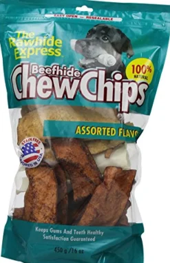 Rawhide Express Beefhide Assorted Flavors Chew Bones Natural Dog Chews - 3 Lbs