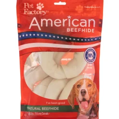 Rawhide Express Hikory Smoked Donut Natural Dog Chews - 20 Pieces