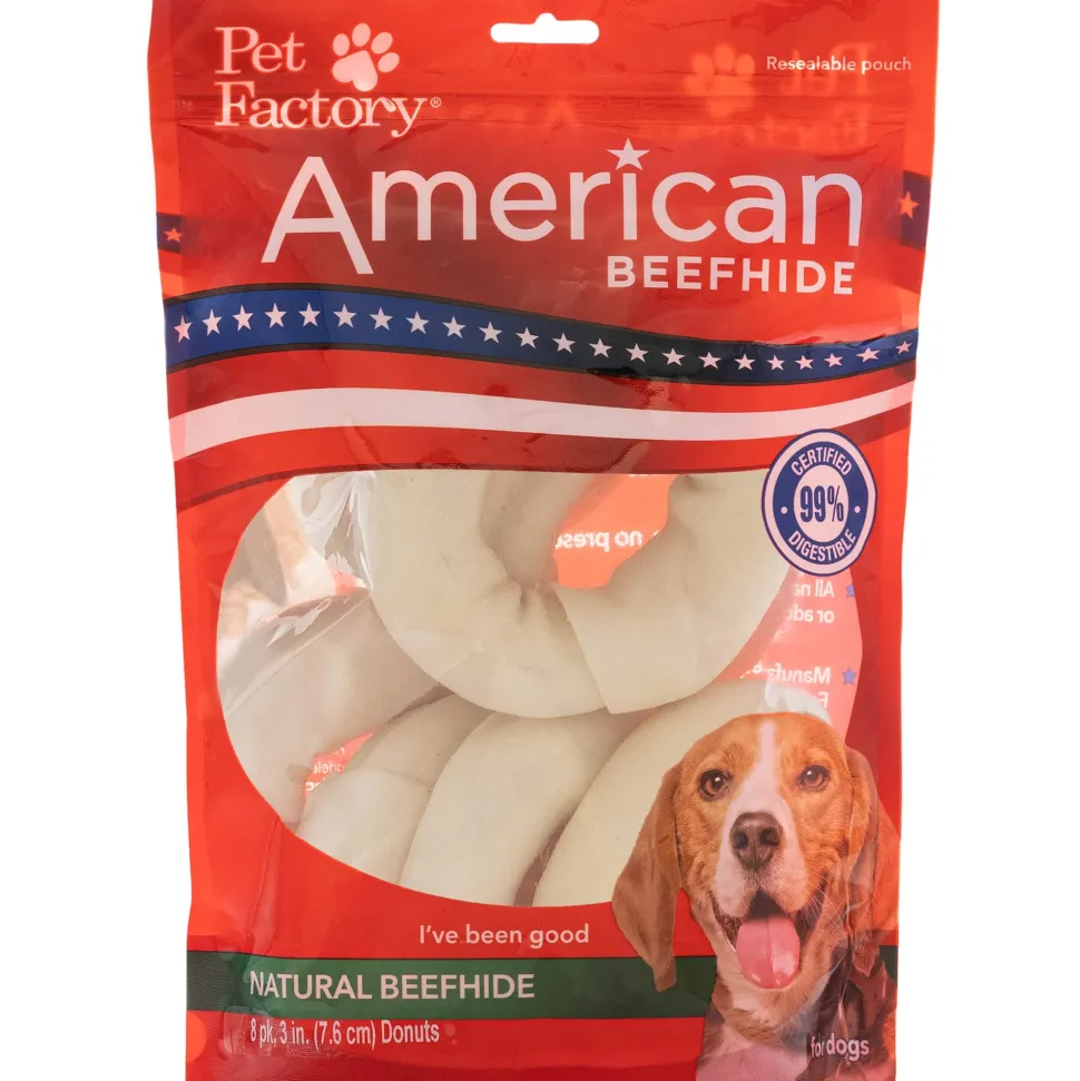 Rawhide Express Hikory Smoked Donut Natural Dog Chews - 20 Pieces