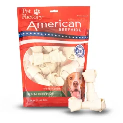 Rawhide Express Premium Knot Bone Natural Dog Chews - 4-5" Inches