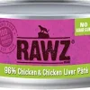 Rawz 96% Chicken & Liver Pate Canned Cat Food - 5.5 oz - Case of 24