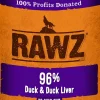 Rawz 96% Duck & Duck Liver Pate Canned Dog Food - 12.5 oz - Case of 12