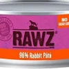 Rawz 96% Rabbit Pate Canned Cat Food - 5.5 oz - Case of 24