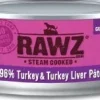 Rawz 96% Turkey & Liver Pate Canned Cat Food - 5.5 oz - Case of 24