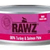 Rawz 96% Turkey & Salmon Pate Canned Cat Food - 5.5 oz - Case of 24