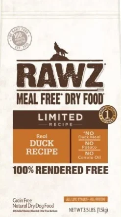 Rawz Limited Ingredient Diet Duck Dry Dog Food - 3.5 lb Bag