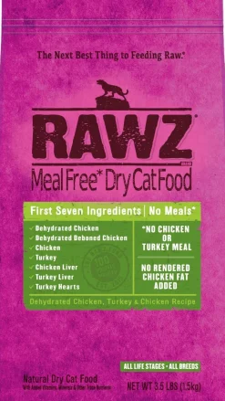 Rawz Meal-Free Chicken & Turkey Dry Cat Food - 7.8 lb Bag