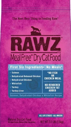 Rawz Meal-Free Salmon, Chicken & Whitefish Dry Cat Food - 3.5 lb Bag