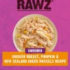 Rawz Shredded Chicken Breast, Pumpkin & NZGM Cat Food - 2.46 oz Pouches - Case of 8