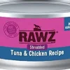 Rawz Shredded Tuna & Chicken Canned Cat Food - 3 oz - Case of 18