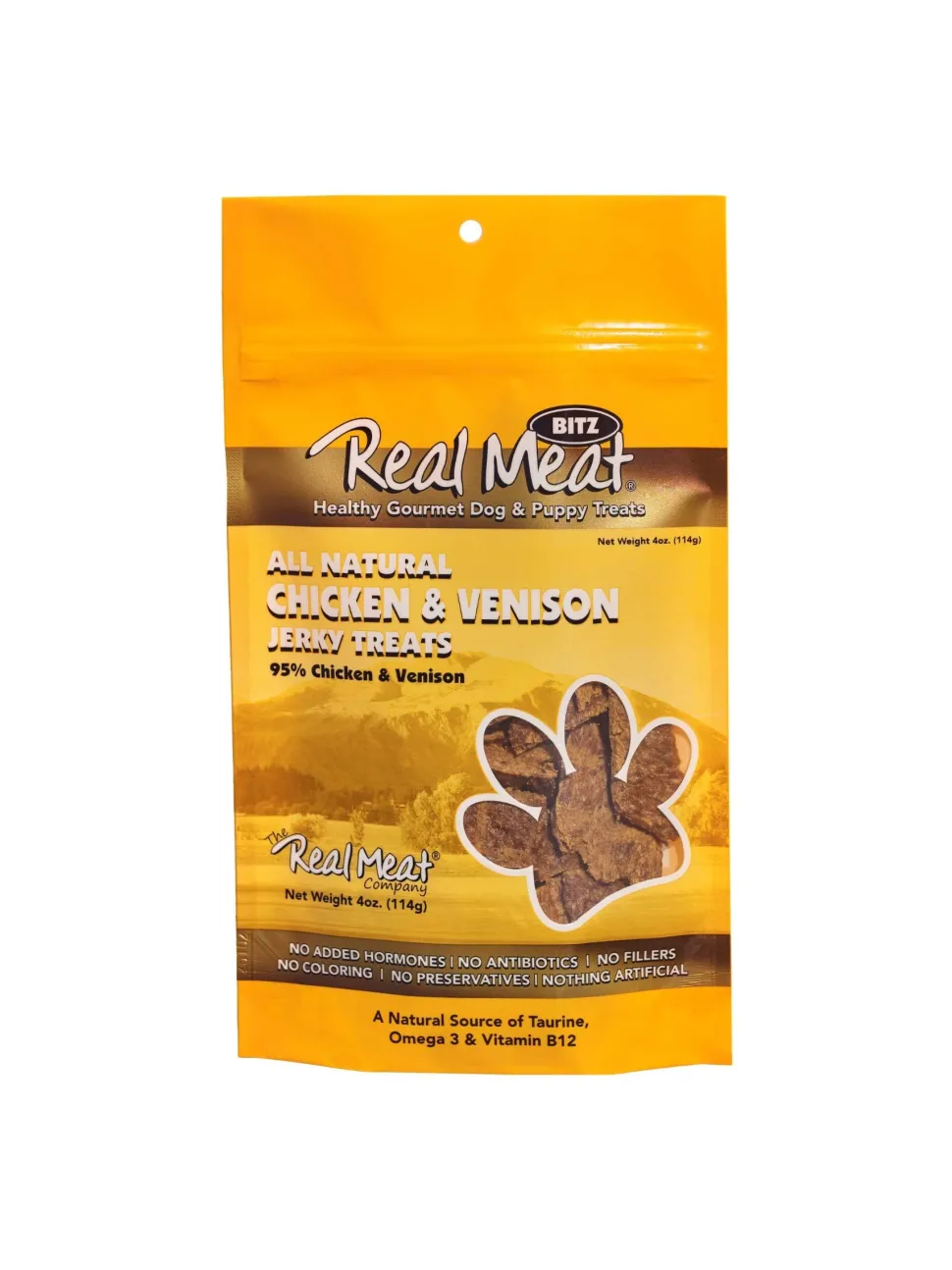 Real Meat Company Grain-Free Chicken and Venison Dog Jerky Treats