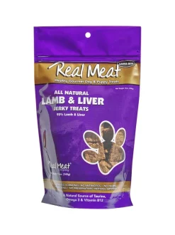 Real Meat Company Grain-Free Liver Dog Jerky Treats Lamb - 12 Oz