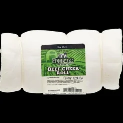 Red Barn Beef Cheek Rolls Natural Dog Chews - Large - 12 Count