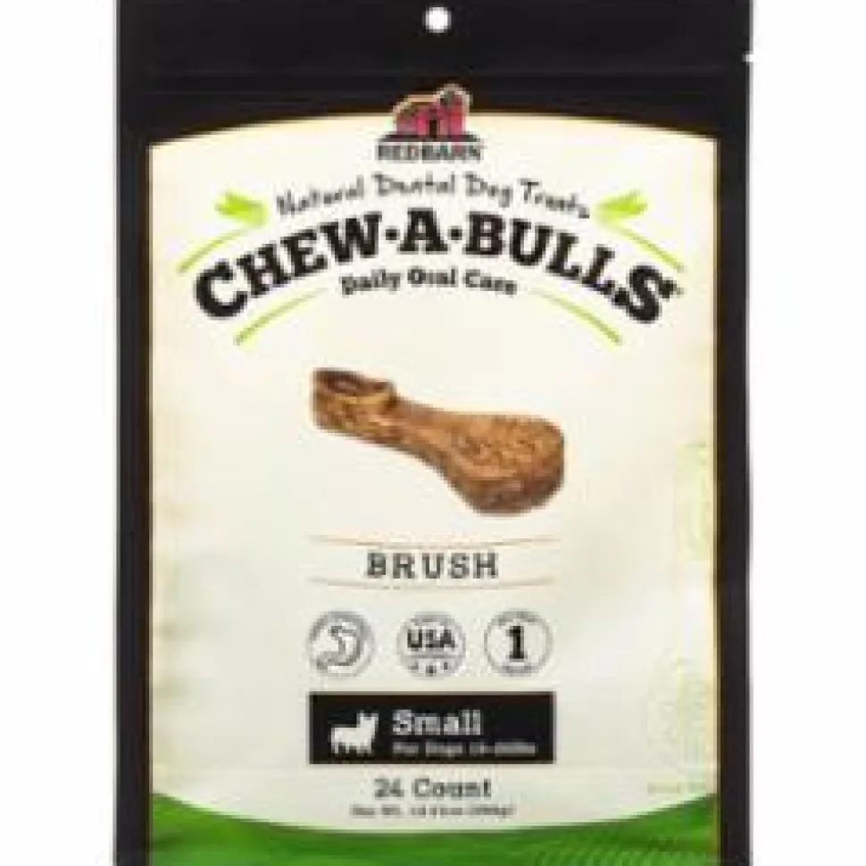 Red Barn Dog Chew-A-Bull Brush Dental Dog Chews - Small - 24 Pack
