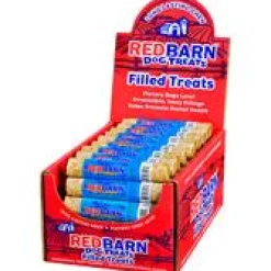 Red Barn Dog Filled Munchie Retreiver Peanut Butter Rawhide Dog Treats - 24 Count