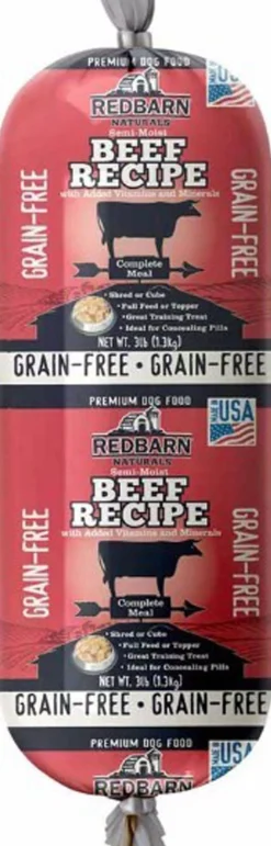 Red Barn Dog Grain-Free Beef Rolls - Large - 3 lbs