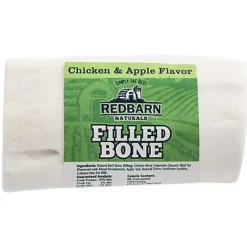Red Barn Filled Bones Chicken Apple Natural Dog Chews - Large - 8 Oz - Case of 15