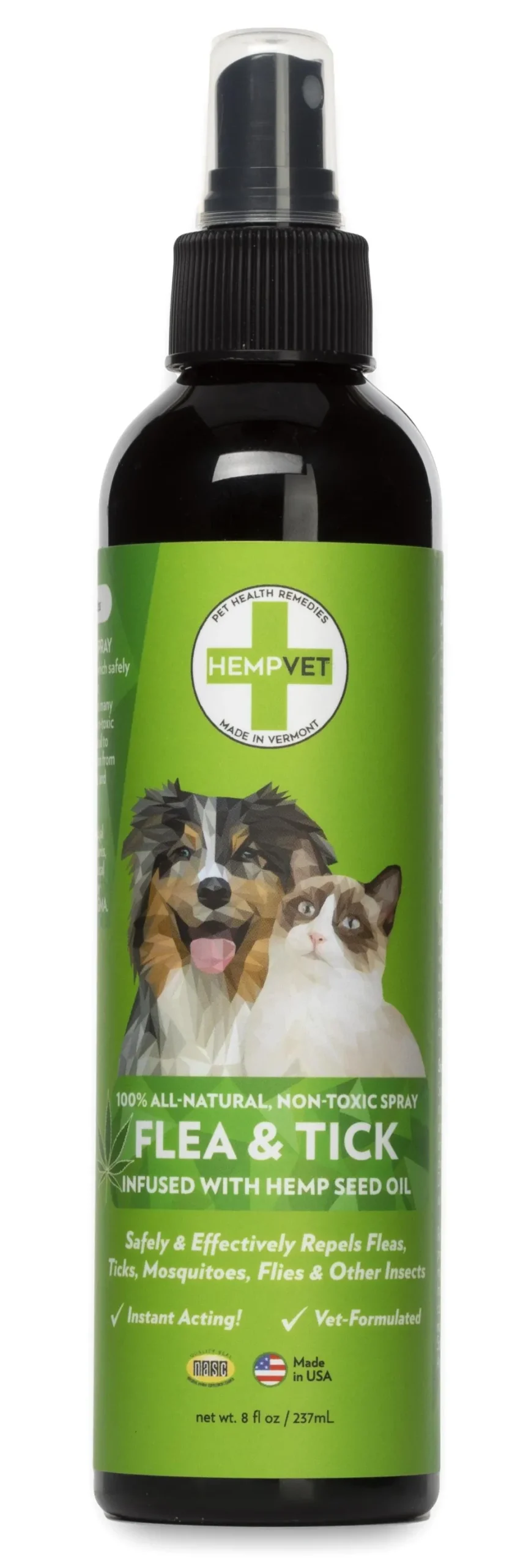 Reilly's Hempvet Flea and Tick Dog Spray - 8 Oz