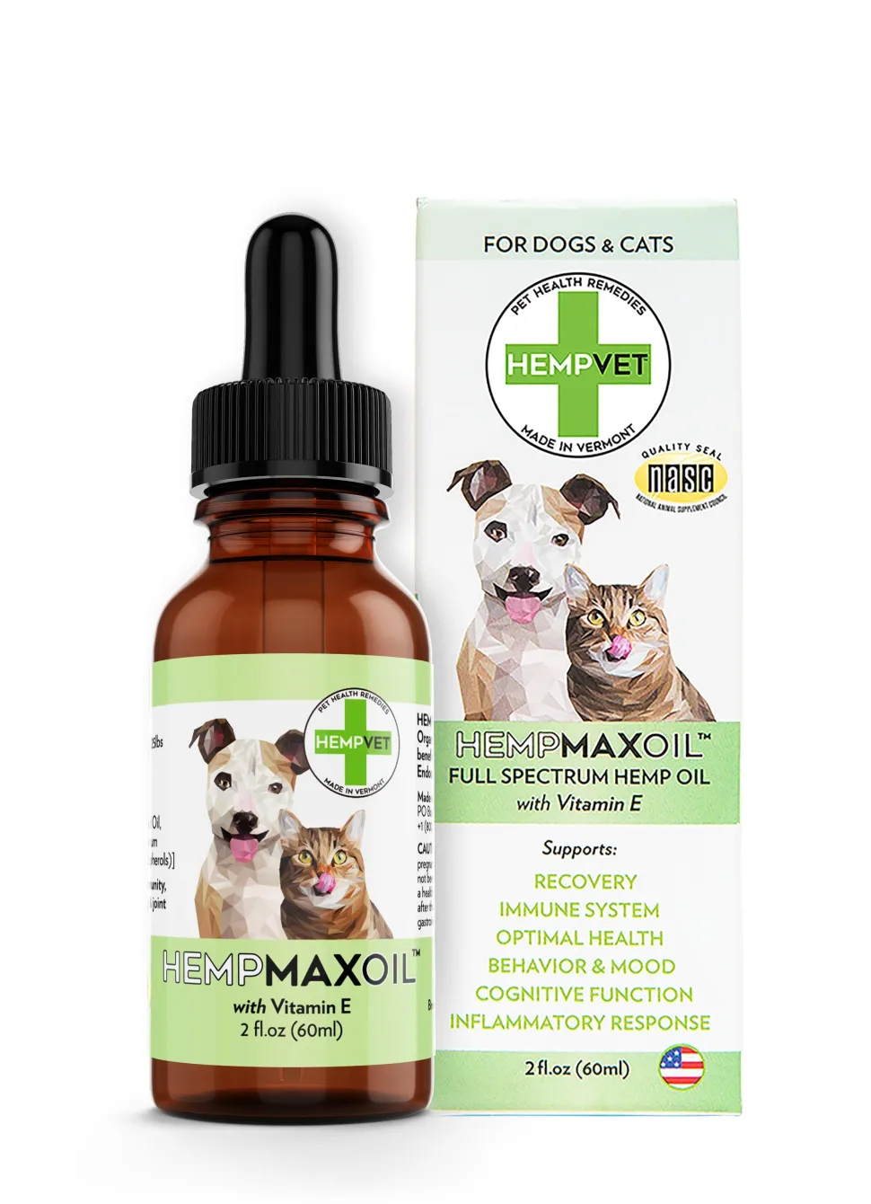 Reilly's Hempvet HempMax CBD + Vitamins Ticture Oil Dog Supplement - 2 Oz