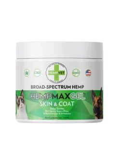Reilly's Hempvet HempMax Skin and Coat Soothing Topical Gel for Dogs - 2 Oz