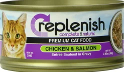 Replenish Grain-Free Canned Cat Food Canned Cat Food - Chicken and Salmon - 2.8 Oz - Case of 24