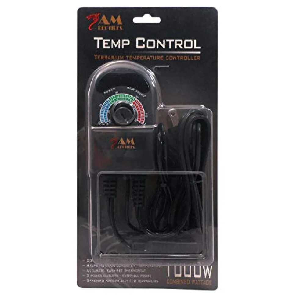 Reptile Treasures Temperature Control with Probe - 3 Outlet - 1000 W